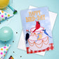 "Happy Bird-Day" Greeting Card by Prime Retreat