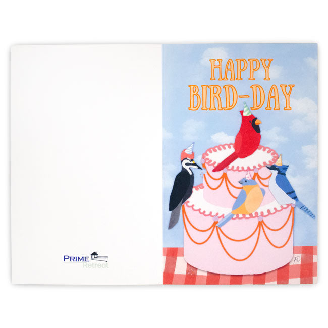 "Happy Bird-Day" Greeting Card by Prime Retreat