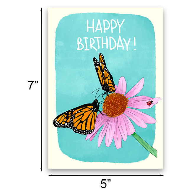 "Coneflower" Birthday Greeting Card by Prime Retreat