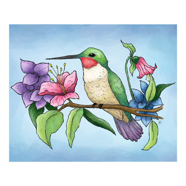 All Purpose "Hummingbird" Greeting Card by Prime Retreat