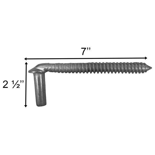 Lag Screws with 2" Pintle, Pack of 2, by Prime Retreat