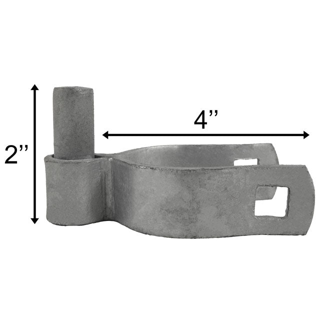 Chain Link Fence Gate Male Hinges for 1 3/8" Posts, 2 Pack