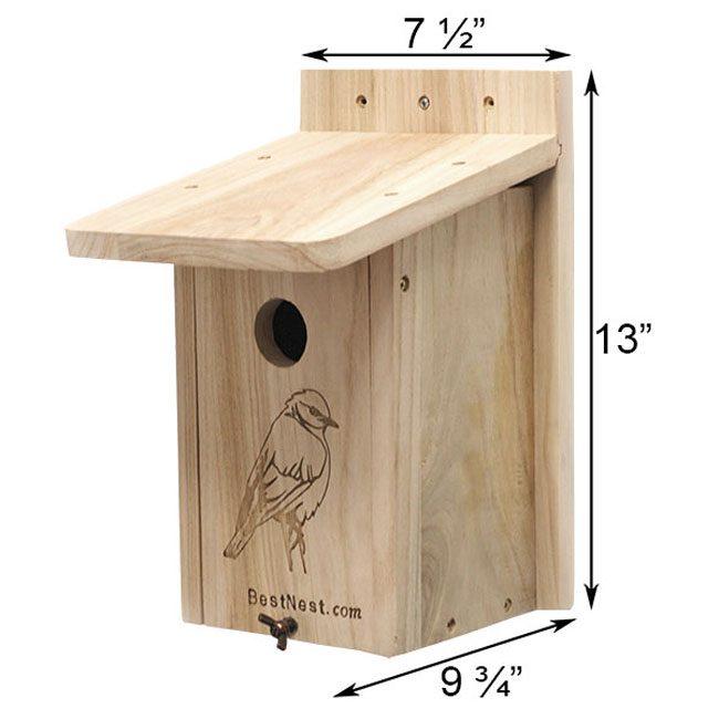 Seasonal Bluebird House and Pole Kit by Prime Retreat