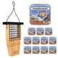 Cedar Suet Feeder w/Tail Prop & 12 Peanut Butter Suet Cakes