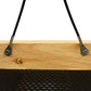 Cedar Tray Bird Feeder and Copper Colored Hanger Kit