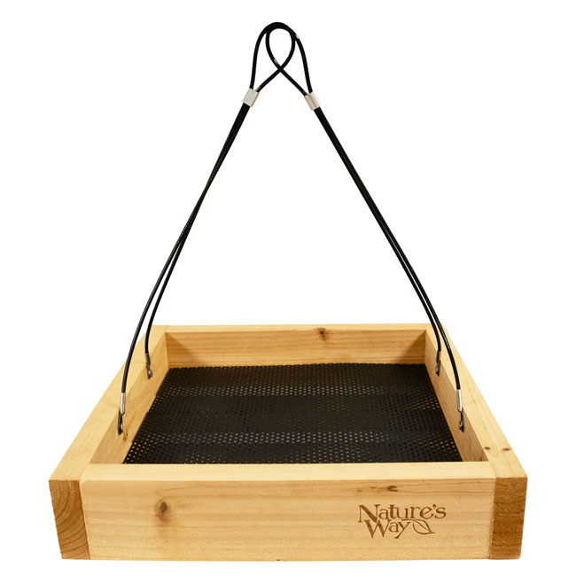 Cedar Tray Bird Feeder w/Divine Blend Seed by Prime Retreat