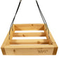Cedar Tray Bird Feeder and Copper Colored Hanger Kit