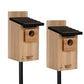 Traditional Cedar Bluebird Houses with Poles Package