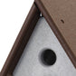 Amish Made Recycled Plastic Hanging Wren House, Brown & Gray