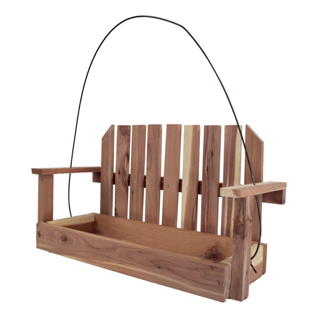 Amish Made Cedar Swing Seed Feeders, Pack of 2