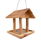 Amish Made Cedar Hopper Feeder with Seed Cylinder