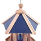 Amish Made Cedar & Recycled Plastic Gazebo Feeder, Blue