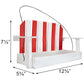 Amish Made Recycled Plastic Swing Seed Feeders, Red, 2 Pack