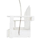 Amish Made Recycled Plastic Swing Seed Feeder, White