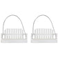 Amish Made Recycled Plastic Swing Seed Feeders, White, 2 Pk