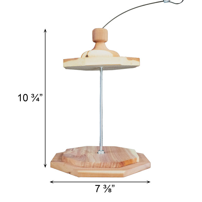 Amish Made Cedar Stacker Bird Feeders, Pack of 2