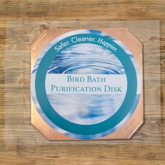 Bird Bath Purification Disk, Copper, by Prime Retreat, 2 Pk