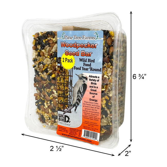 Pine Tree Farms Woodpecker Seed Bars, 14 oz., Pack of 8