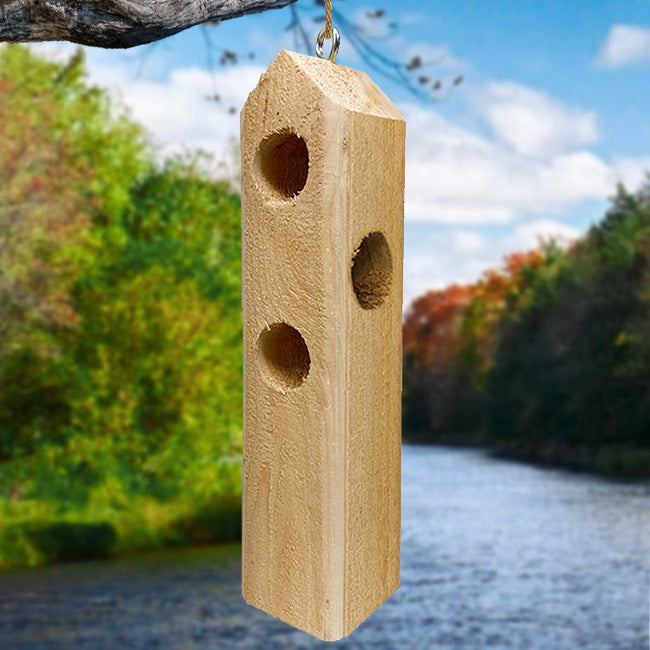Pine Tree Farms Log Jammer Suet Feeders, Wood, Pack of 2