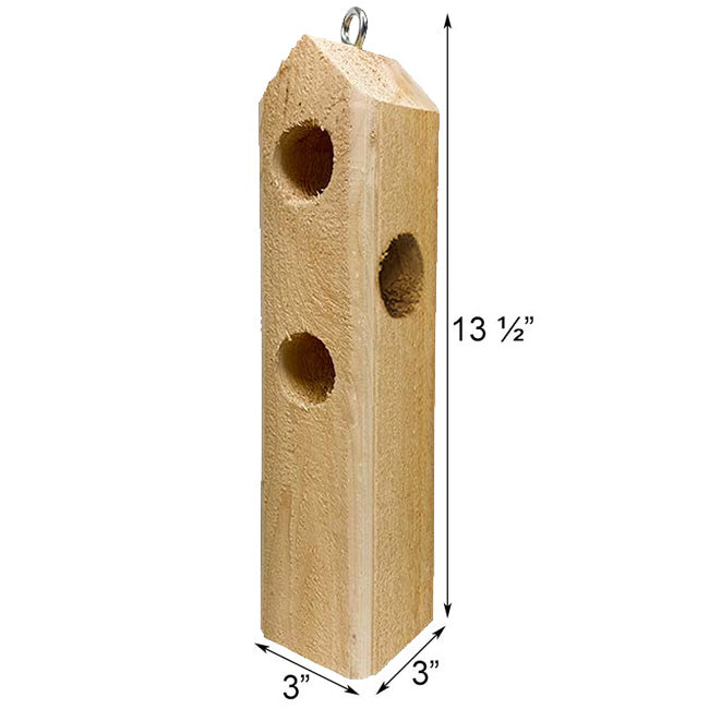 Pine Tree Farms Log Jammer Suet Feeders, Wood, Pack of 2