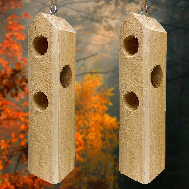 Pine Tree Farms Log Jammer Suet Feeders, Wood, Pack of 2