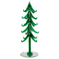 Glass Evergreen Tree with Cardinal Ornaments