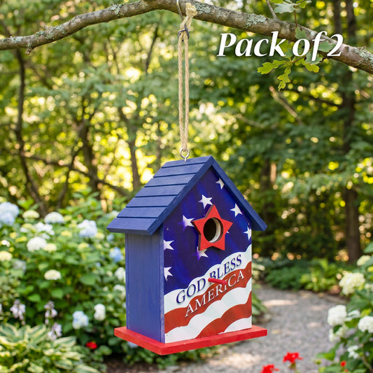 Patriotic Bird House, Pack of 2