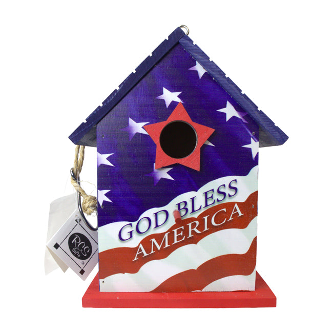 Patriotic Bird House, Pack of 2