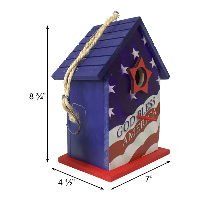 Patriotic Bird House, Pack of 2