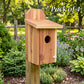 Mounted Blue Bird House, Cedar, Case of 4
