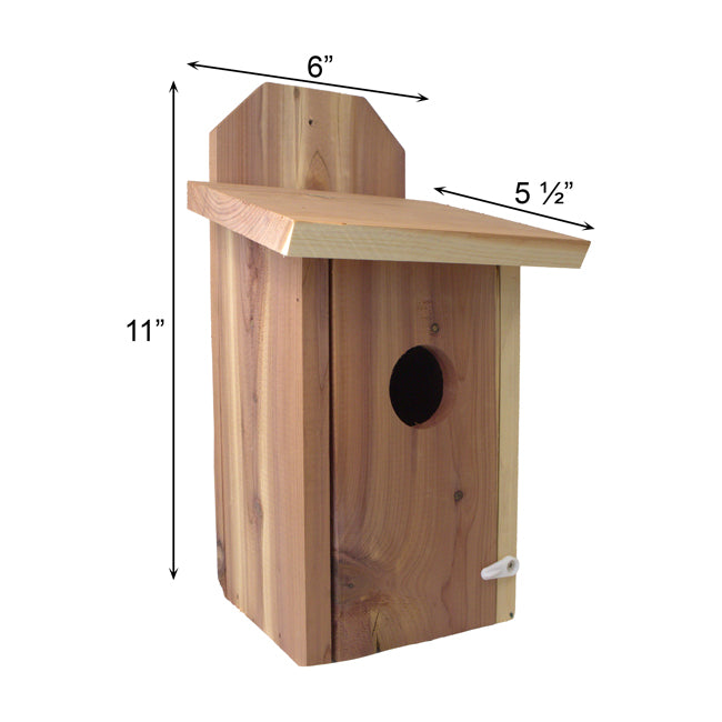 Mounted Blue Bird House, Cedar, Case of 4