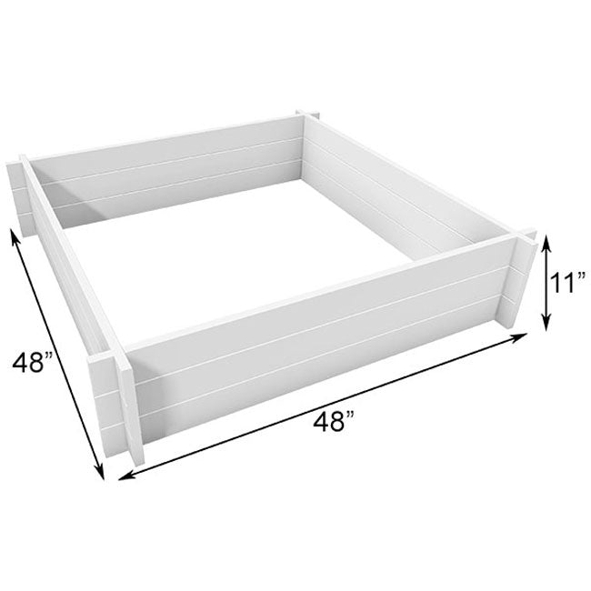 New England Vinyl Whelping Box, White, 4'L x 4'W