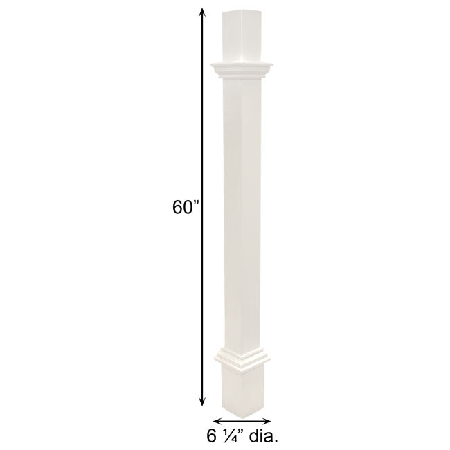 Bluebird Hexagonal House & Mounting Post, Hammered Copper