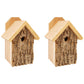 Uncle Dunkel's Bark Clad Wren Houses, Pack of 2