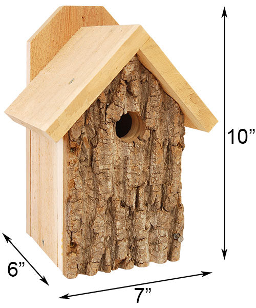 Uncle Dunkel's Bark Clad Wren Houses, Pack of 2