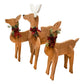 Amish-Made Wooden Deer Statues Package