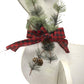 Amish-Made Wooden Doe Statues, White, Pack of 2
