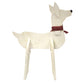 Amish-Made Wooden Doe Statue, White