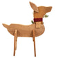 Amish-Made Wooden Doe Statues, Pack of 2