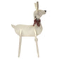 Amish-Made Wooden Reindeer Statue, White