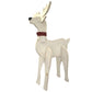 Amish-Made Wooden Reindeer Statue, White