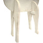 Amish-Made Wooden Reindeer Statue, White