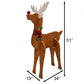 Amish-Made Wooden Deer Statues Package