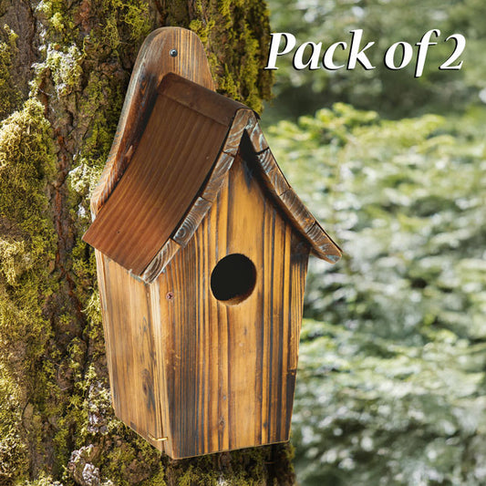 Woodlink Rustic Bluebird Houses, Pack of 2