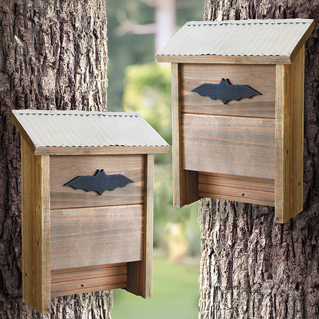 Woodlink Rustic Farmhouse Large Bat Houses, Pack of 2