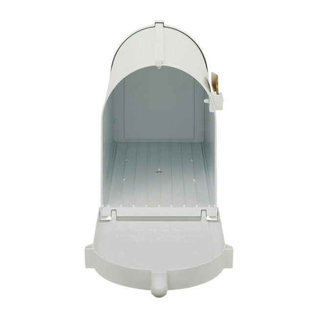 Whitehall Deluxe Mailbox, Post, and Brackets, White