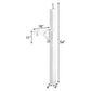 Whitehall Deluxe Mailbox, Post, and Brackets, White