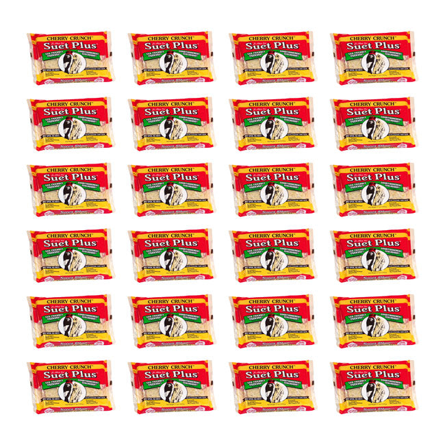 Wildlife Sciences Cherry Crunch Suet Cake, 11 oz, Pack of 24