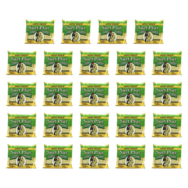 Wildlife Sciences Apple Snack Suet Cake, 11 oz, Pack of 24