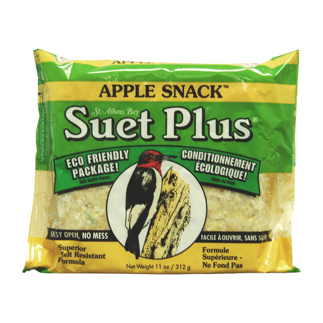 Wildlife Sciences Apple Snack Suet Cake, 11 oz, Pack of 24